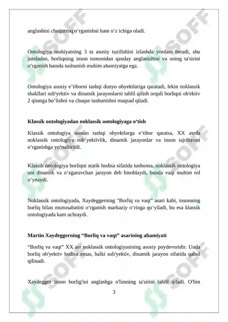 Noklassik ontologiyaning yo‘nalishlari va mohiyati 3