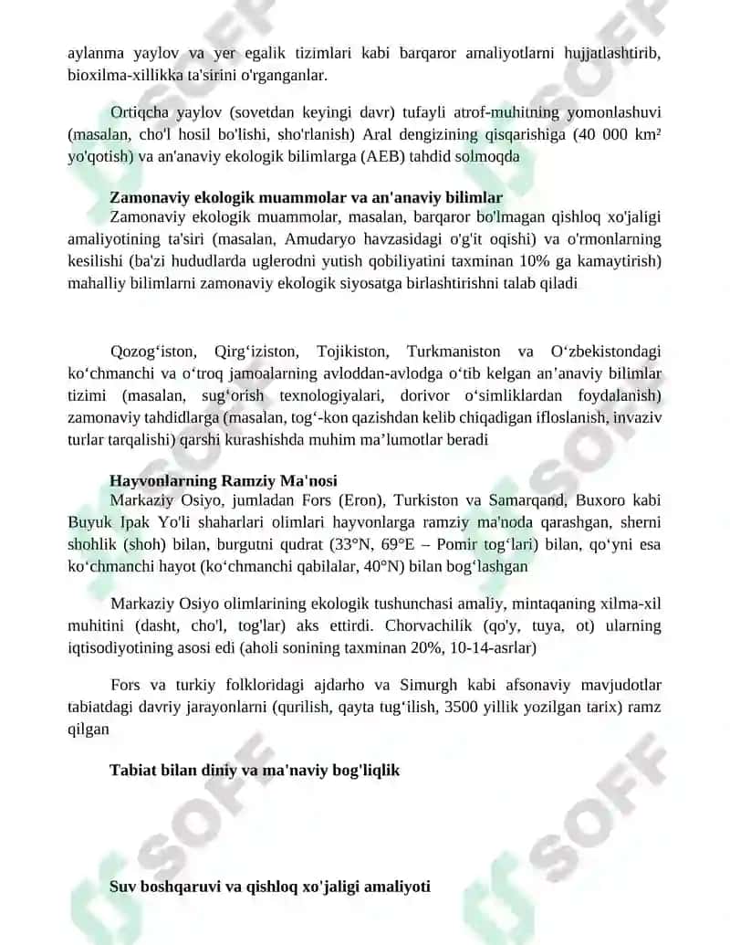 Oʻrta Osiyolik allomalarning tabiat va ekologiya haqidagi fikrlari 3