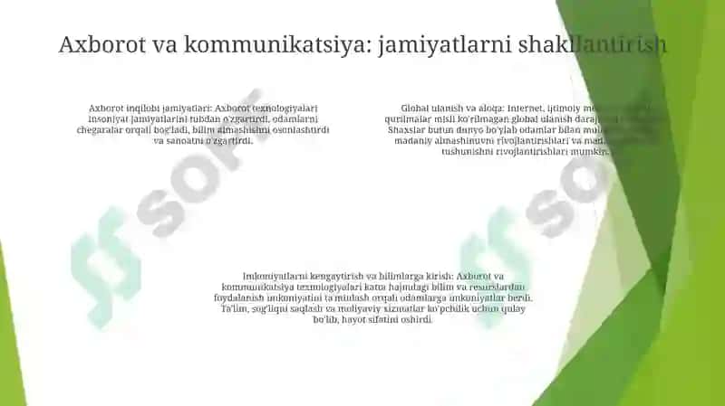 Axborot Inson Hayotining Ajralmas Qismi Sifatida 3