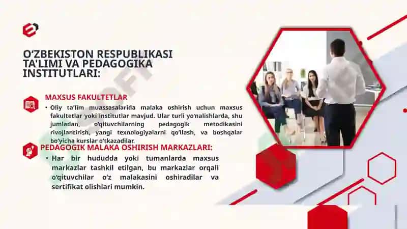 MALAKA OSHIRISH MARKAZLARI VA DASTURLARI 3