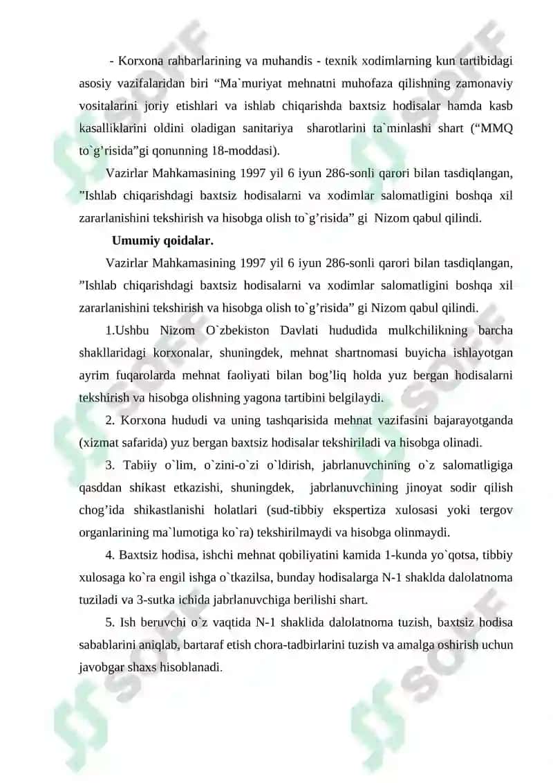 Baxtsiz hodisalar, jarohatlanish va kasbiy kasalliklar 3