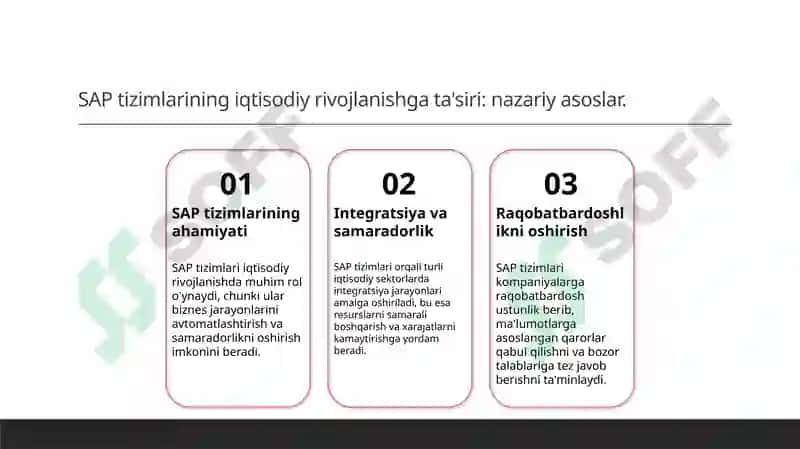 SAP tizimlari va iqtisodiy rivojlanish 3