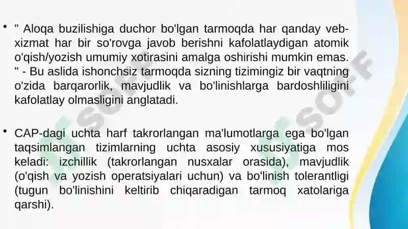 CAP teoremasi 3
