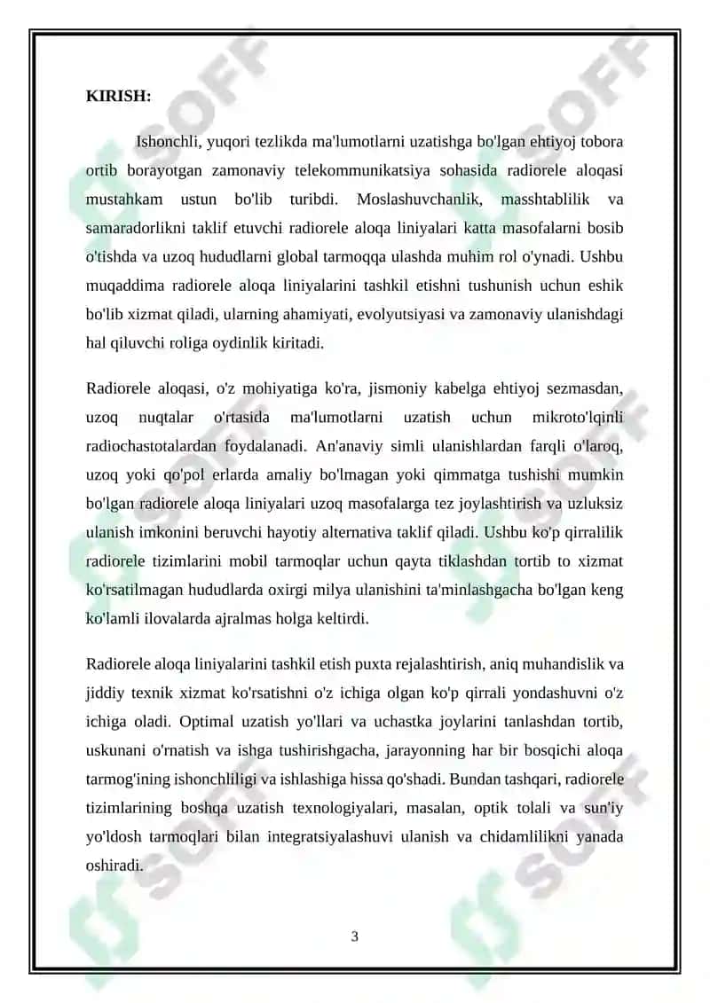 Radioreleyli aloqa liniyalarini tashkil etish 3