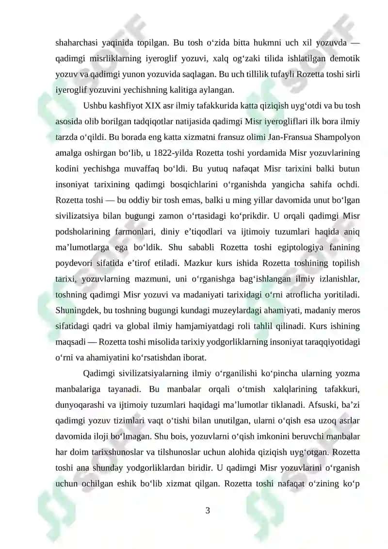 Rozetta toshining topilishi va ilmiy tadqiqotlar tarixi 3