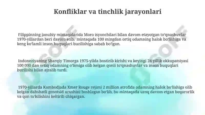 Janubi-Sharqiy Osiyo mamlakatlari 3