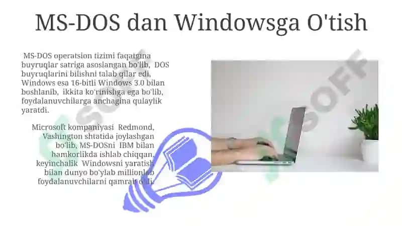 Windows operatsion tizimi tarixi va unda ishlash asoslari 3