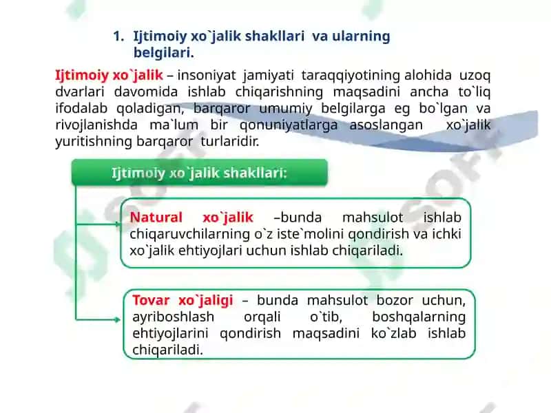 Ijtimoiy xo`jalik shakllari vaularning belgilari 3