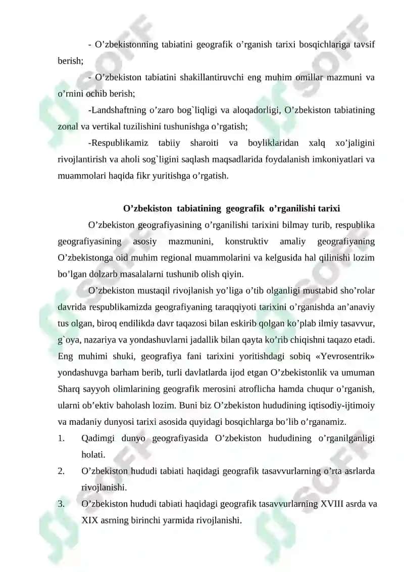 O‘ZBEKISTON TABIATINI GEOGRAFIK O‘RGANILISHI TARIXI 3