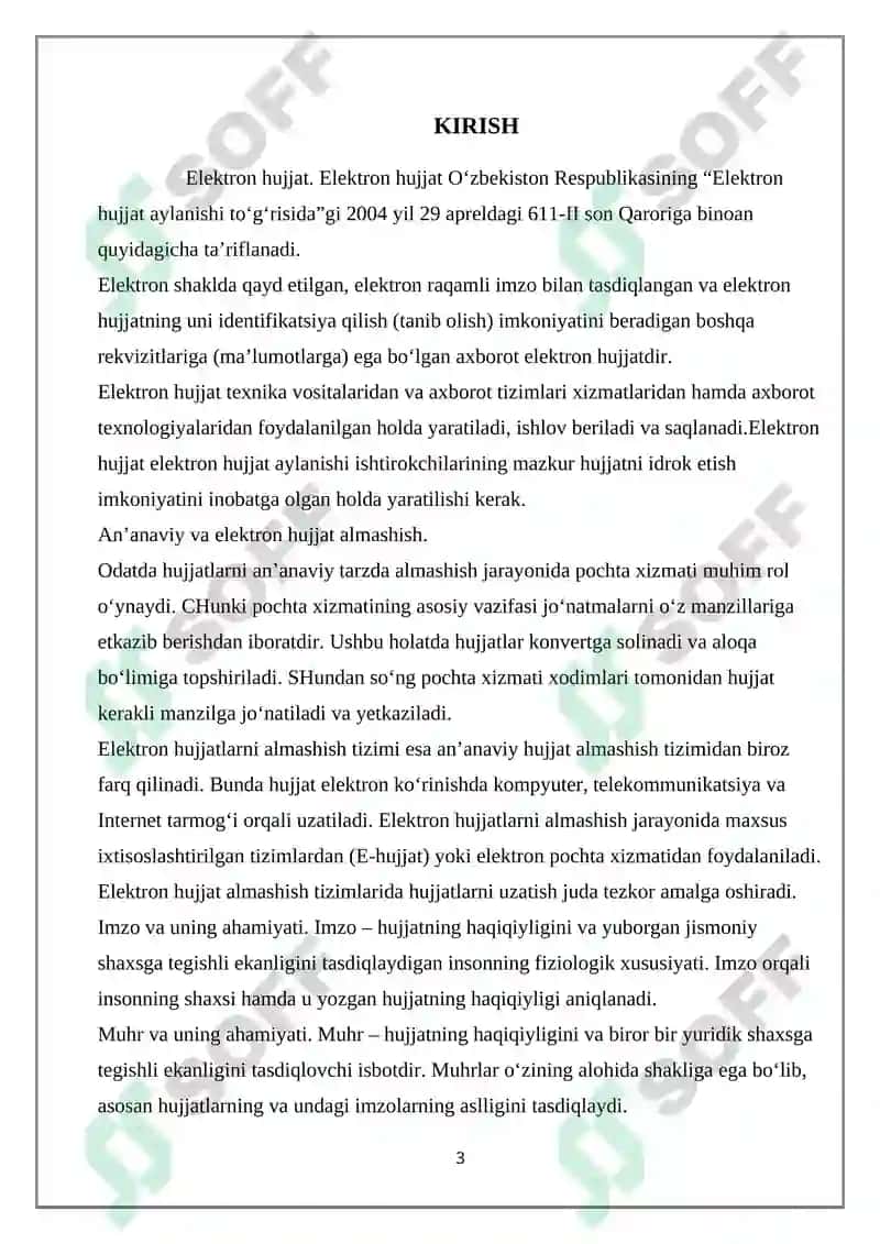 ELEKTRON HUJJAT VA ELEKTRON HUJJAT ALMASHINUVI 3