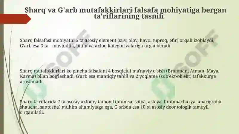 Sharq va G'arb Falsafiy Tafakkurida Mohiyat Ta'riflari 3
