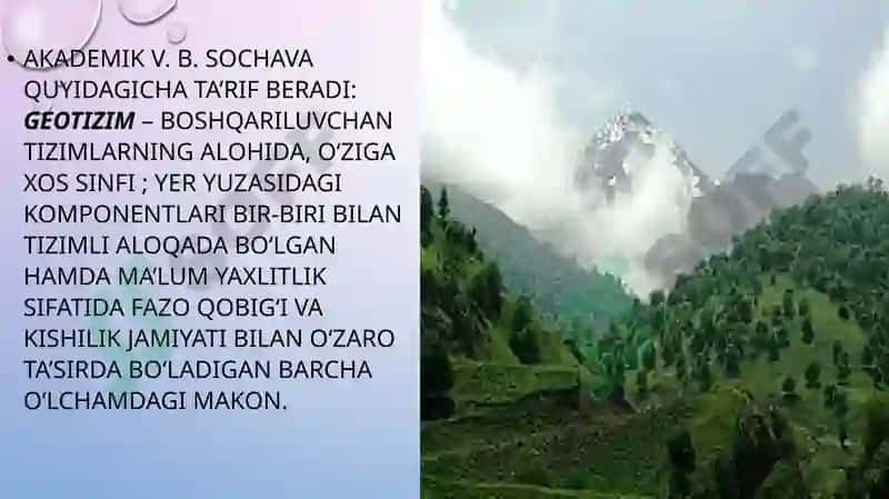GEOTIZIMLAR VA ULARNING POG‘ONASIMONLIGI 3