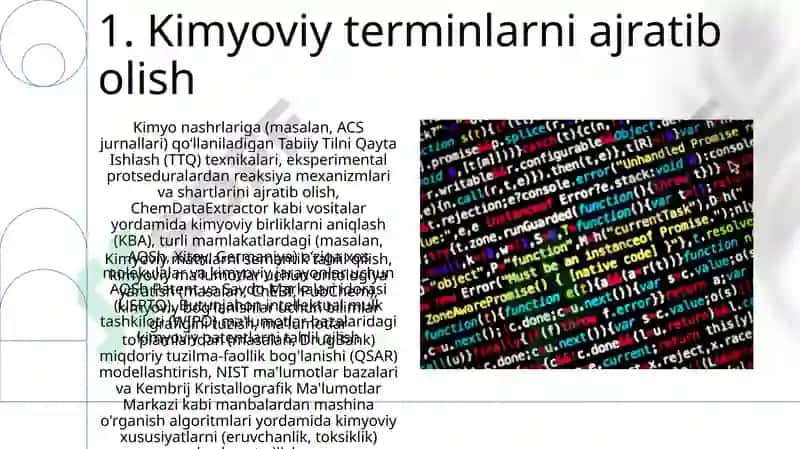 Kimyo faniga oid lug'at va matnlar 3