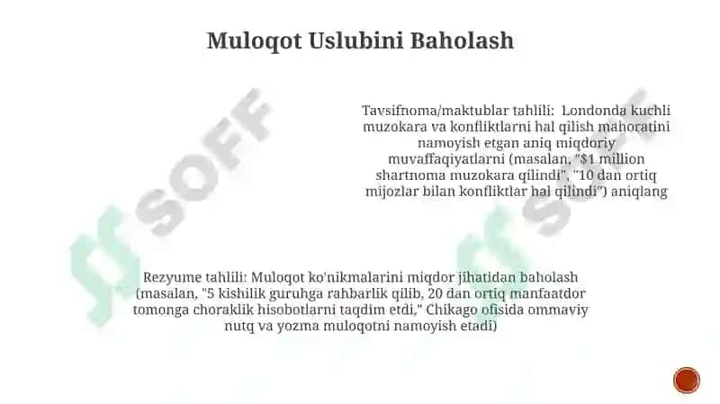 Muloqot Uslubini Baholash 3