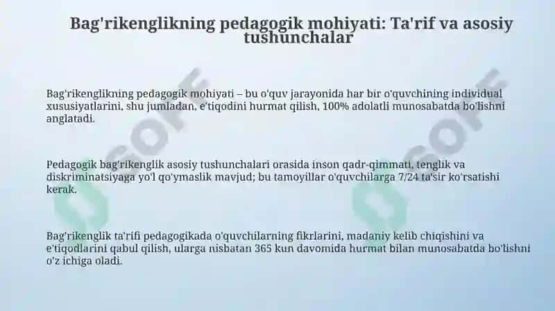 Bag'rikenglikning pedagogik mohiyati 3