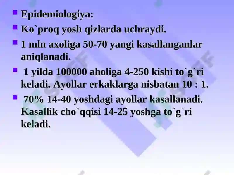 Tizimli qizil bo`richa (TQB) 3