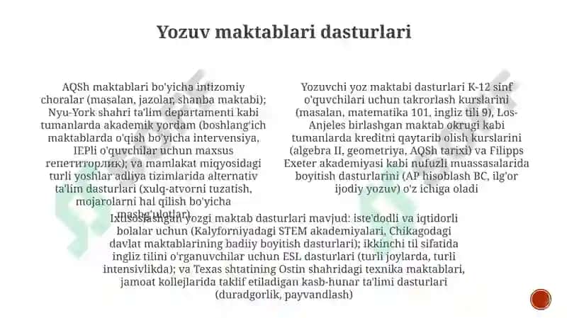 Korreksion sinflarining turlari 3
