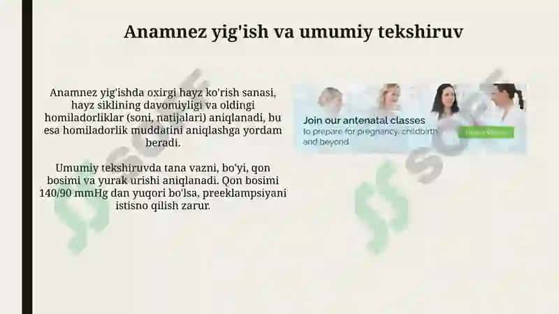 Antenatal parvarish milliy standarti 3