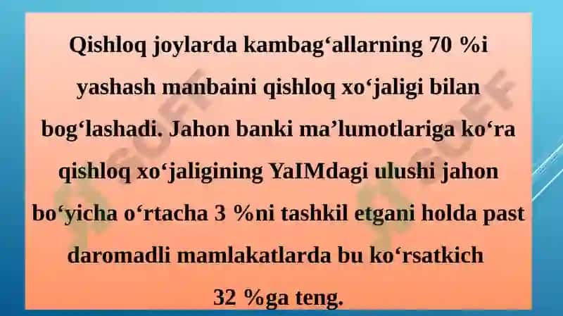 ORGANIK  QISHLOQ   XO‘JALIGINI  RIVOJLANTIRISH YO‘NALISHLARI. 3