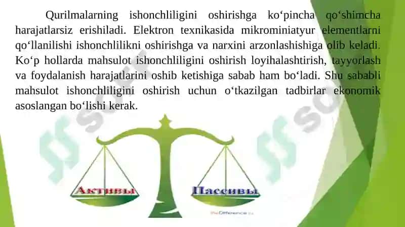 Avtomatlashtirish sistemalarining ishonchliligi 3