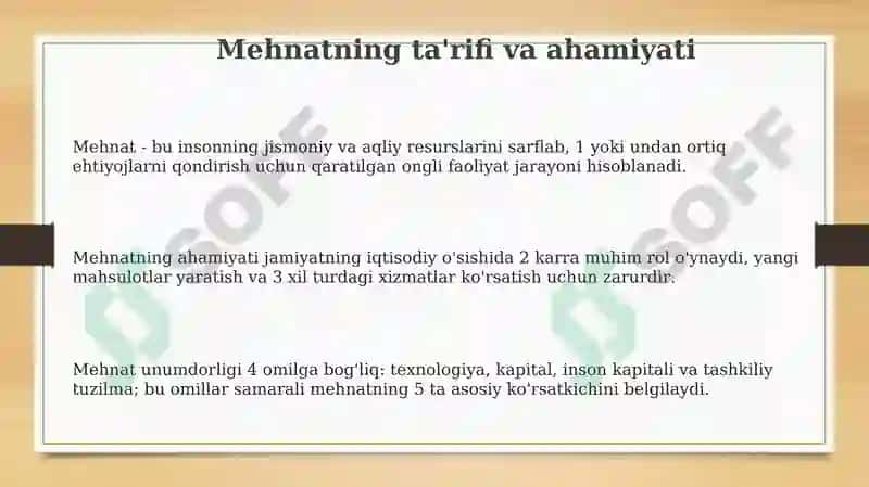 Mehnat 3