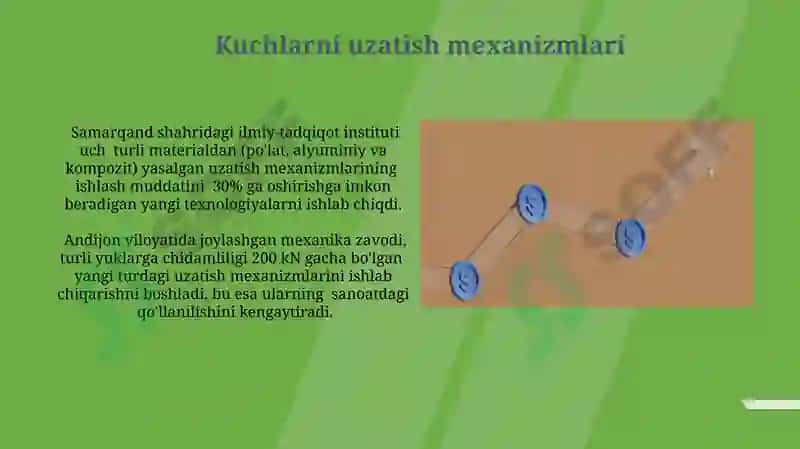 Uzatish mexanizmlari 3