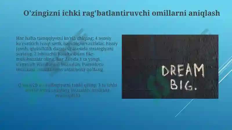 Personal motivatsiya qilishning mexanizmini ishlab chiqish 3
