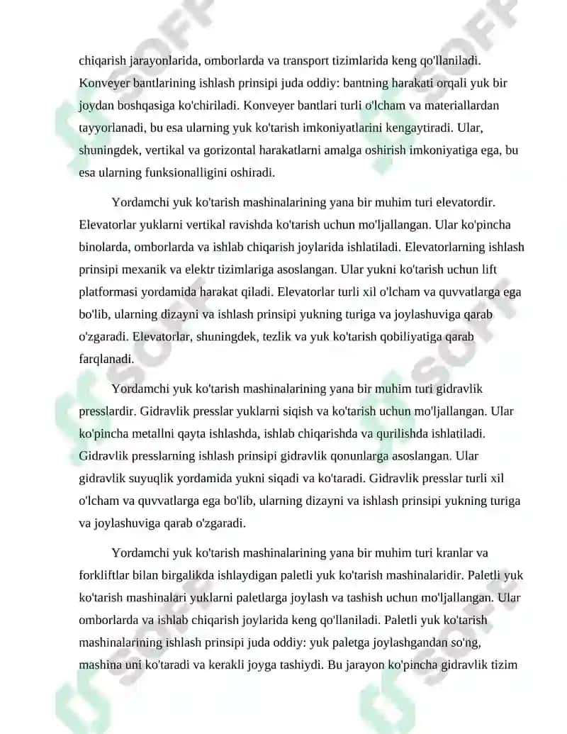 Yordamchi yuk ko'tarish mashinalari 3