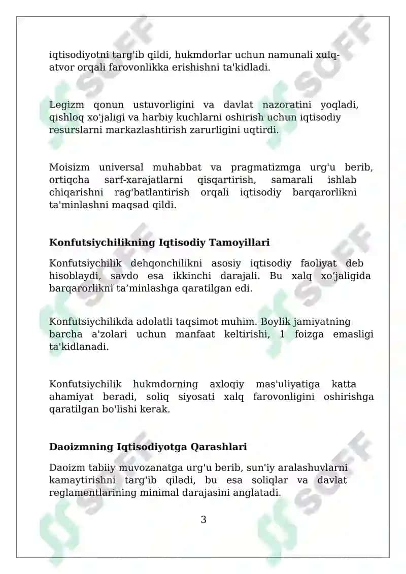 Qadimgi Xitoydagi iqtisodiy gʻoyalar 3