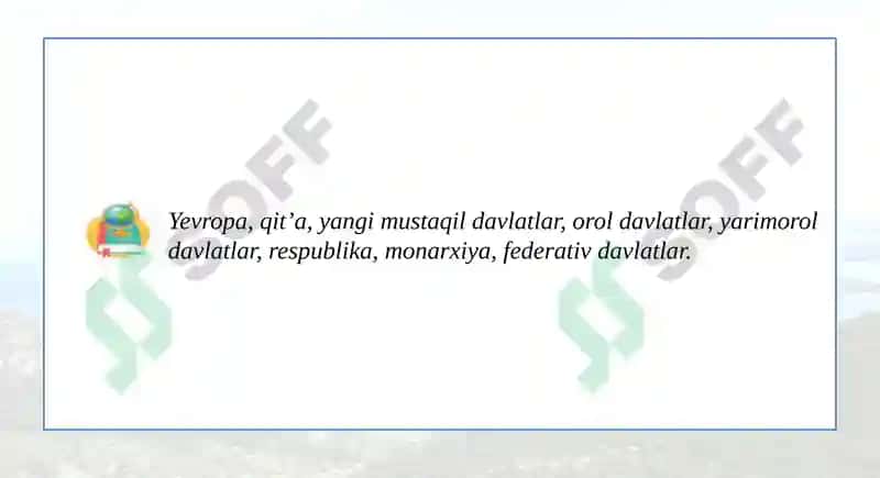 Yevropaning geografik oʻrni 3