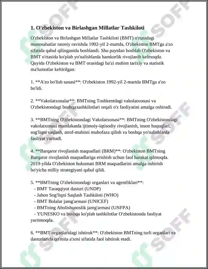O'zbekiston va Birlashgan Millatlar Tashkiloti 3