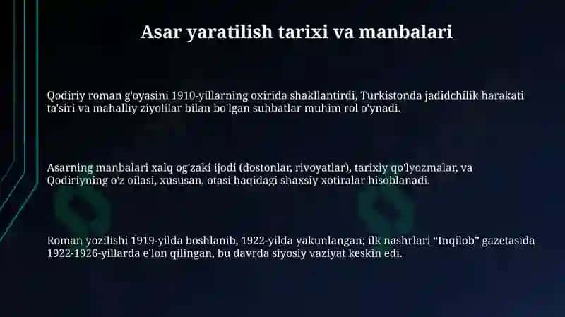 Ötgan kunlar romani 3