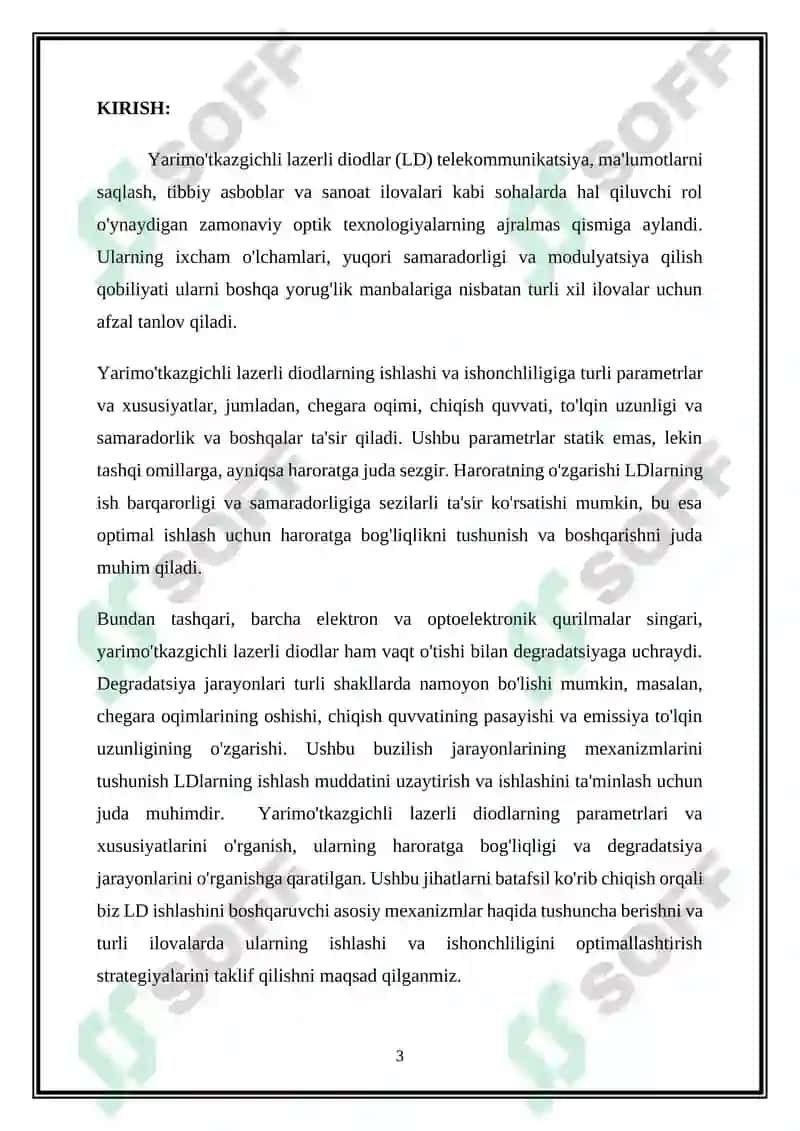 Yarimo'tkazgichli lazerli diodlar 3