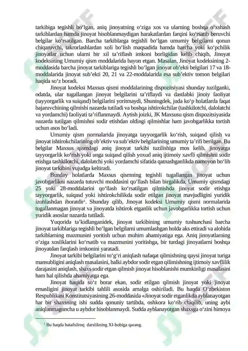 Jinoyat Tarkibining Tushunchasi 3
