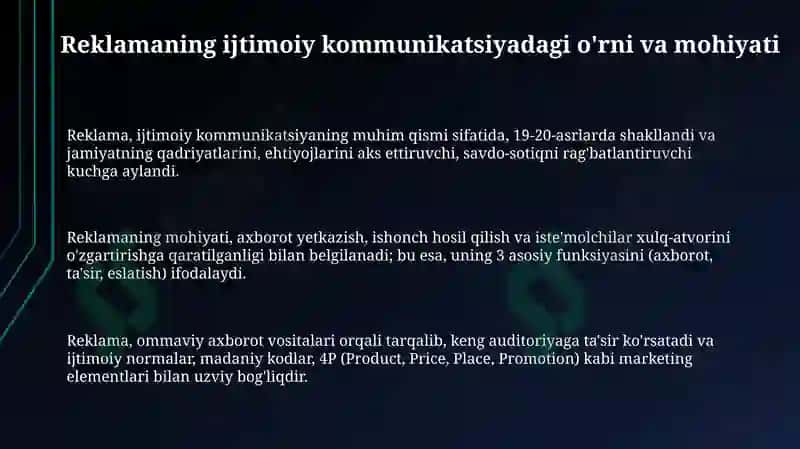 Reklama-ijtimoiv kommunikatsiya 3