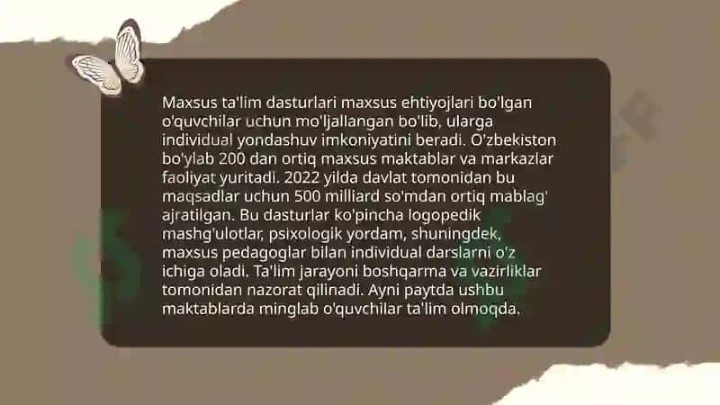 Maxsus ta'lim dasturlari 3