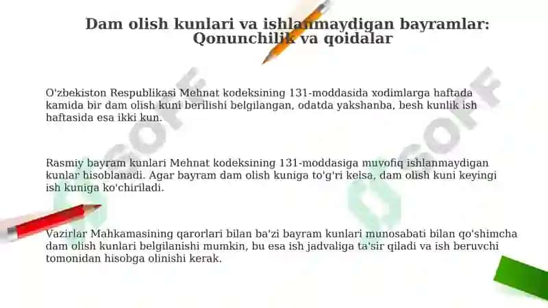 Damolishkunlarivaishlanmaydiganbayramkunlari 3