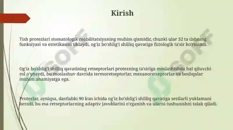 Tish Protezlari va Og'iz Bo'shlig'i Shilliq Qavati 3