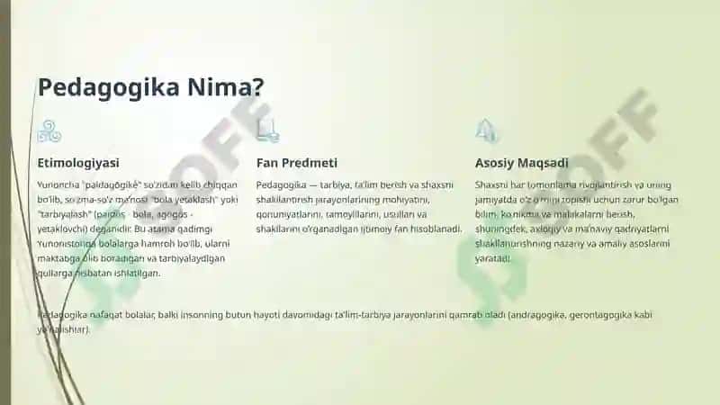 Pedagogika Tarixi Fanining Maqsad va Vazifalari 3