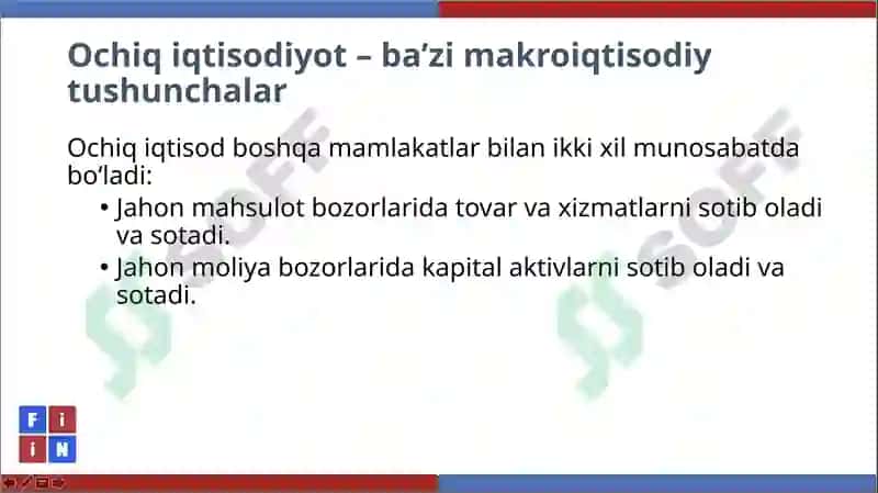 OCHIQ IQTISODIYOT MAKROIQTISODIYOTI 3