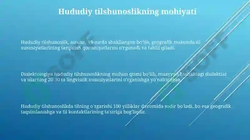 Areallingvistikafanimuammolariningtilshunoslikningboshqasohalarbilankesishuvi 3