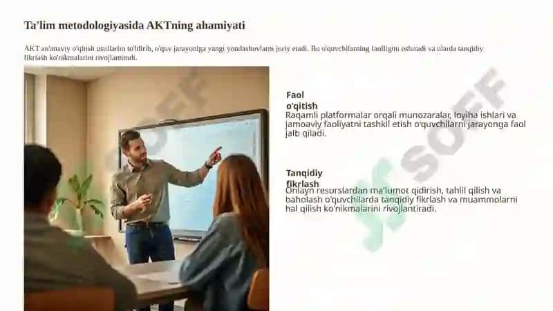 AKT: Pedagogik mahoratning yangi qirralari 3