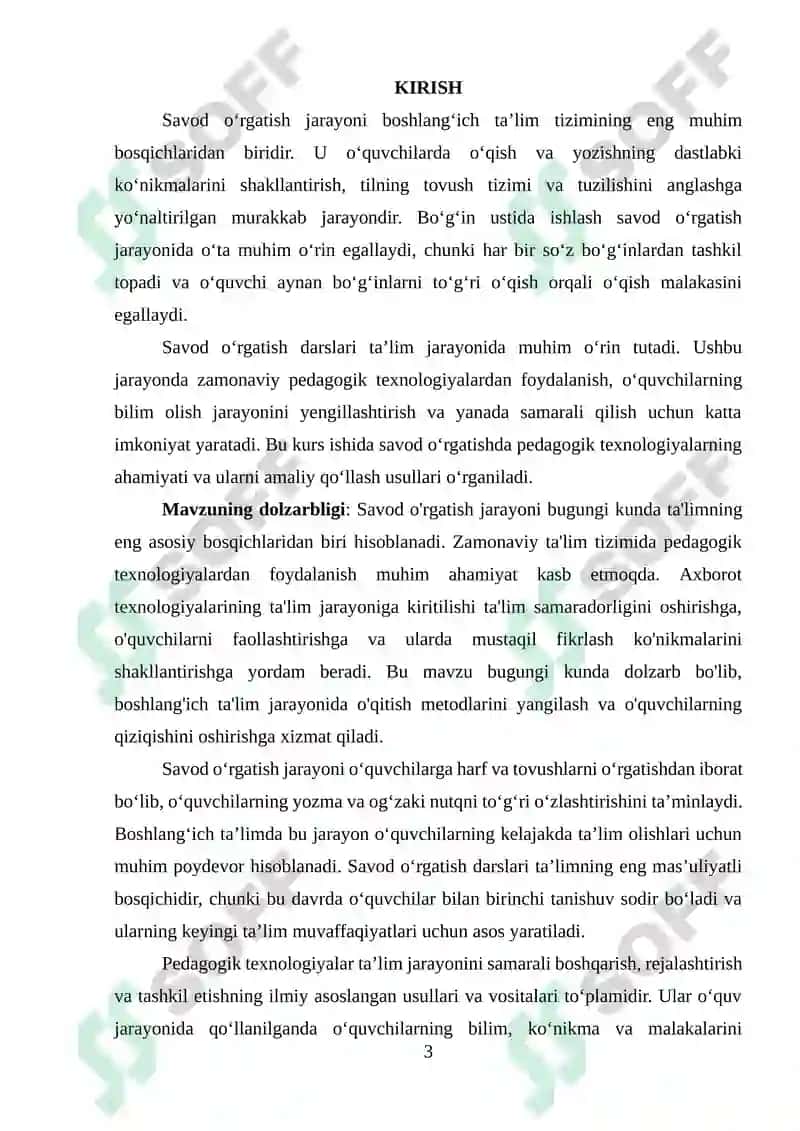 SAVOD O'RGATISH DAVRIDA BO'G'IN USTIDA  ISHLASH 3