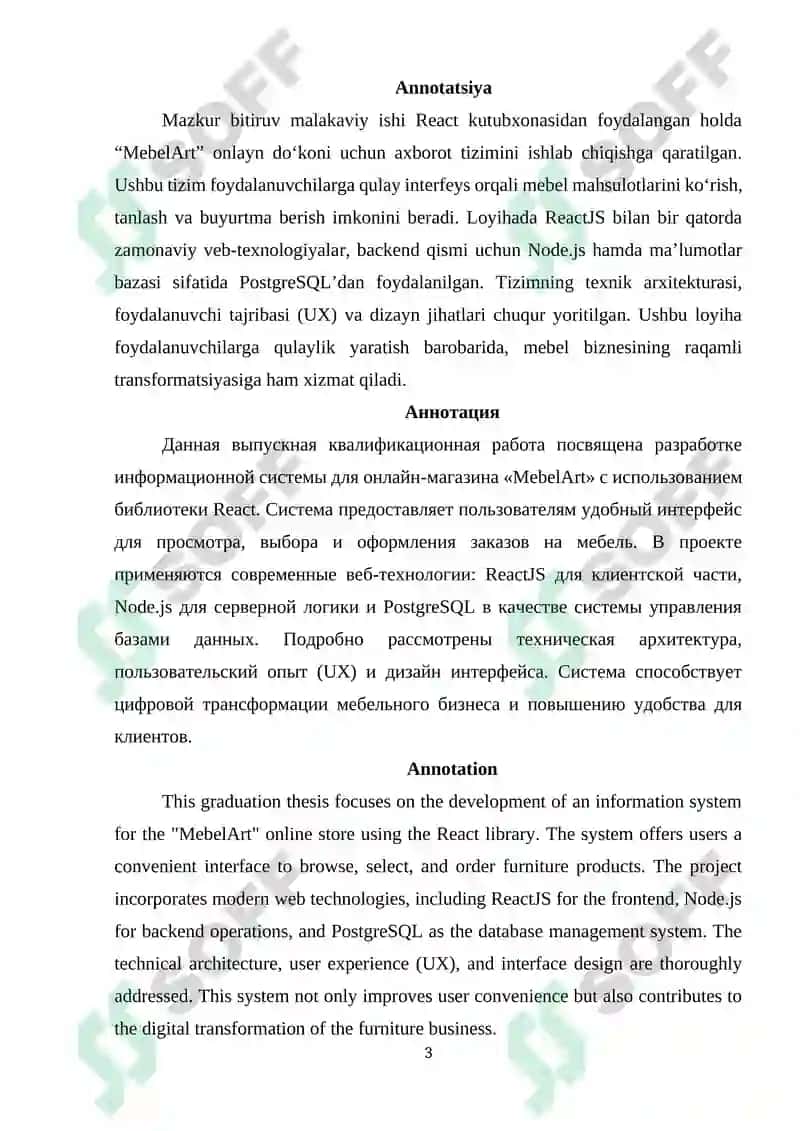 MebelArt AXBOROT TIZIMI 3