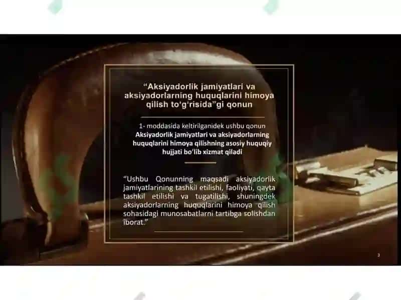 Aksiyadorlar huquqlarini himoya qilishning umumiy tushunchalari va mexanizmlari 3