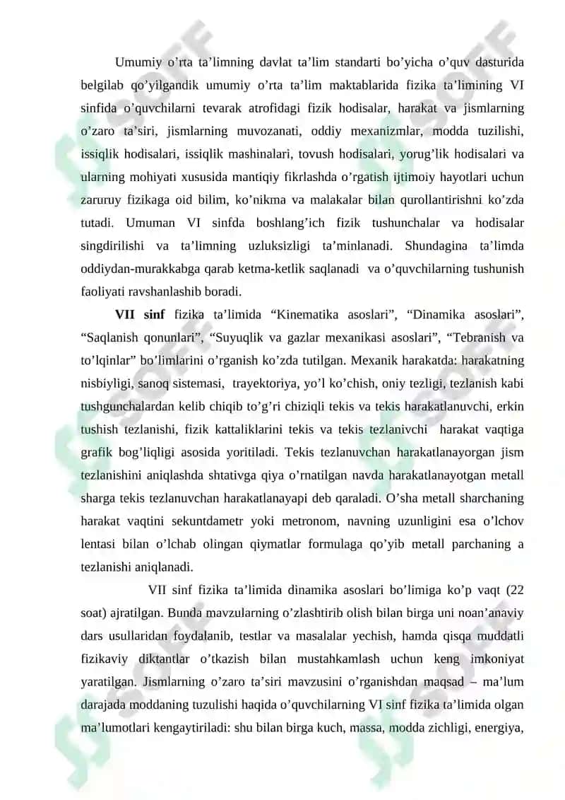 FIZIKA O’QITISH METODIKASI MASALALARI 3