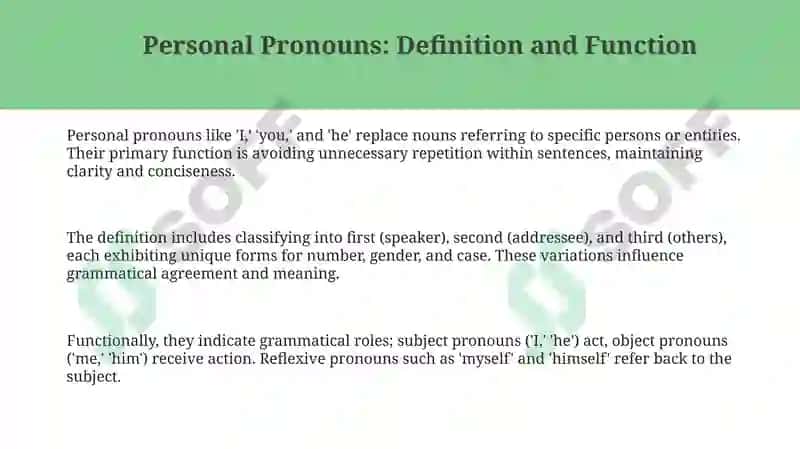 Understanding Personal and Possessive Pronouns 3