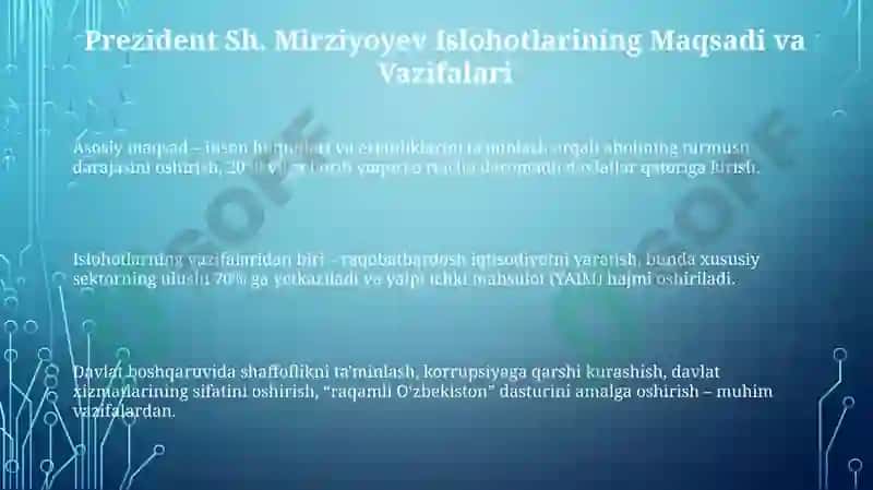 Islohotlarning asosiy yo'nalishlari va natijalari 3