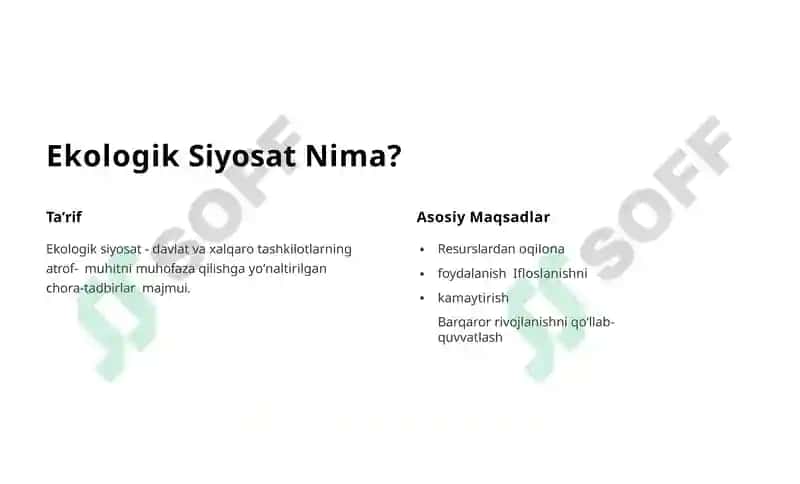 Ekologik Siyosat va Ekologik Huquq 3