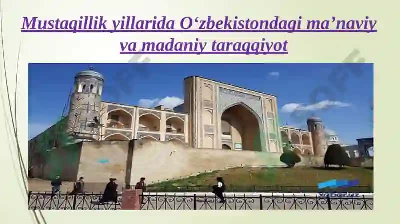 MADANIY MEROS VA UNGA MUNOSABAT MUAMMOLARI 3